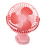 10W Monocrystalline Silicon Solar Ventilator Brushless Double Sided Rotation Solar Panel Powered Portable Cooling Fan for RV Travel Pet Pink - Low Angle