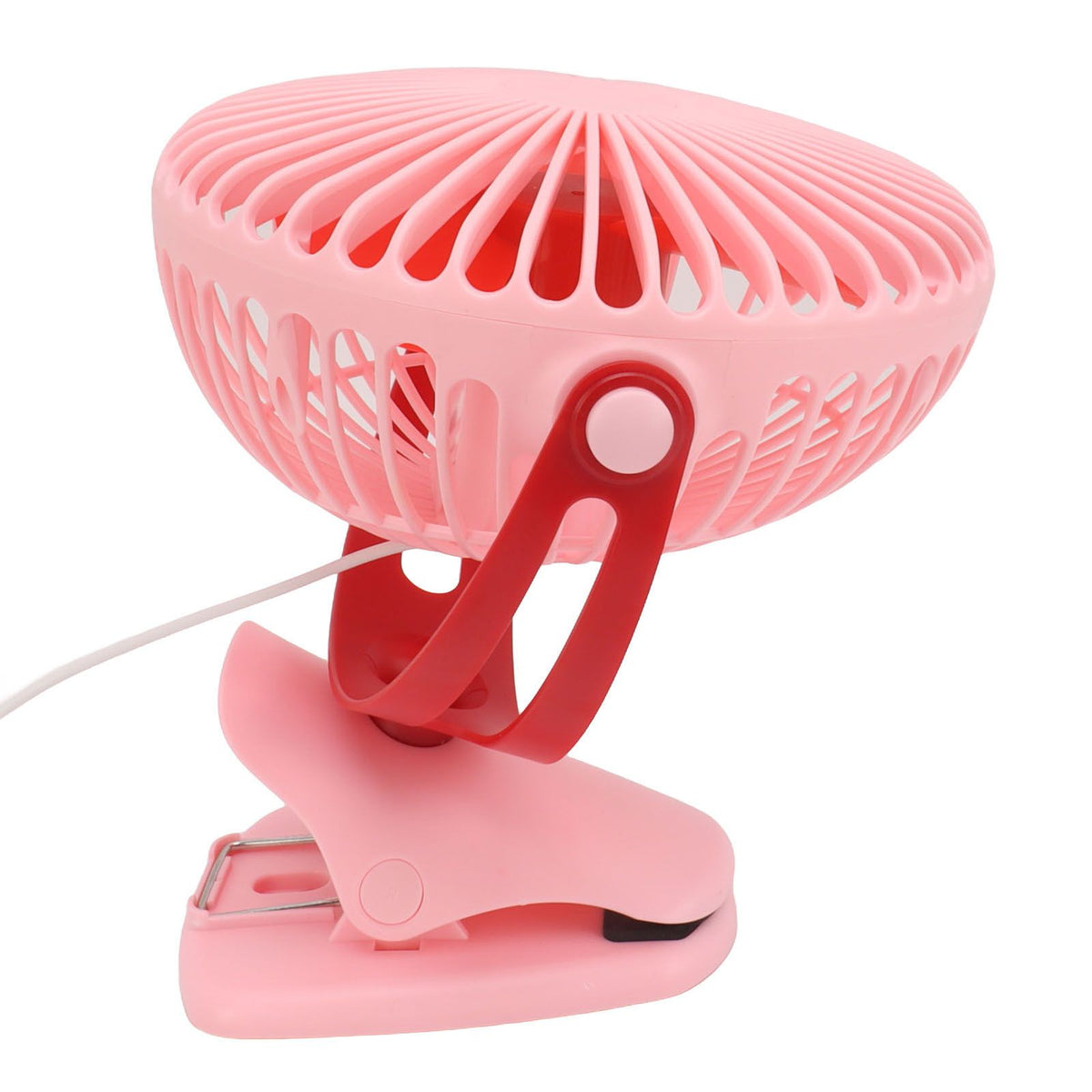 10W Monocrystalline Silicon Solar Ventilator Brushless Double Sided Rotation Solar Panel Powered Portable Cooling Fan for RV Travel Pet Pink