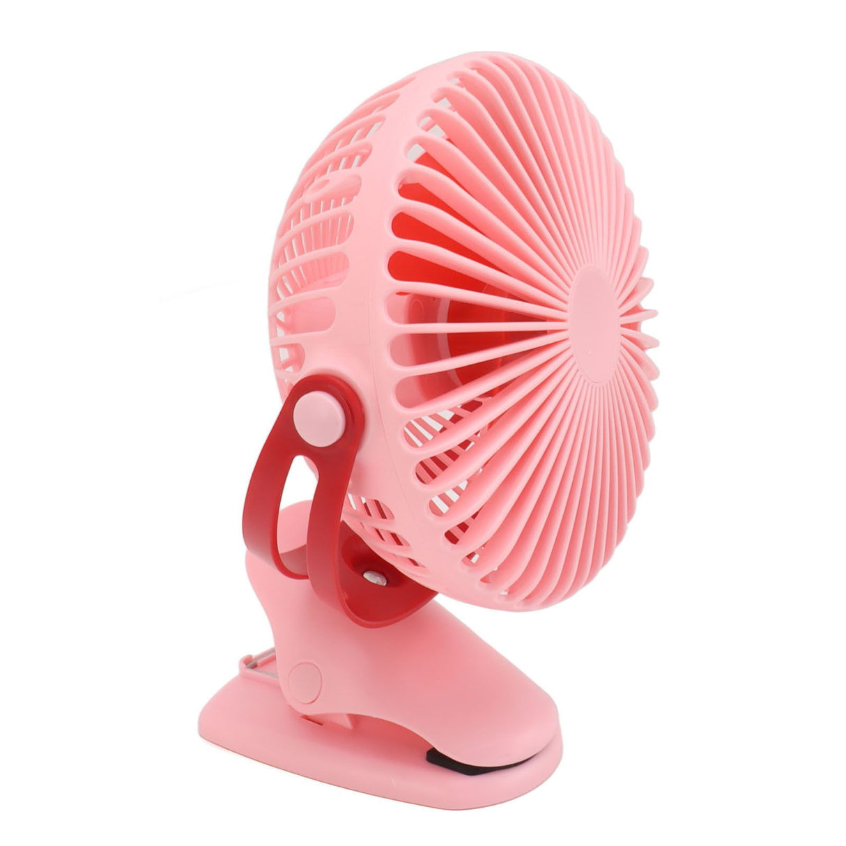 10W Monocrystalline Silicon Solar Ventilator Brushless Double Sided Rotation Solar Panel Powered Portable Cooling Fan for RV Travel Pet Pink