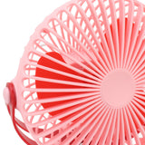 10W Monocrystalline Silicon Solar Ventilator Brushless Double Sided Rotation Solar Panel Powered Portable Cooling Fan for RV Travel Pet Pink