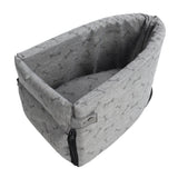 Pet Car Seat Wearproof Quick Installation Detachable Pet Console Seat for Small Dogs Cats Animals - Side View