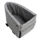 Pet Car Seat Wearproof Quick Installation Detachable Pet Console Seat for Small Dogs Cats Animals - Top-Down View