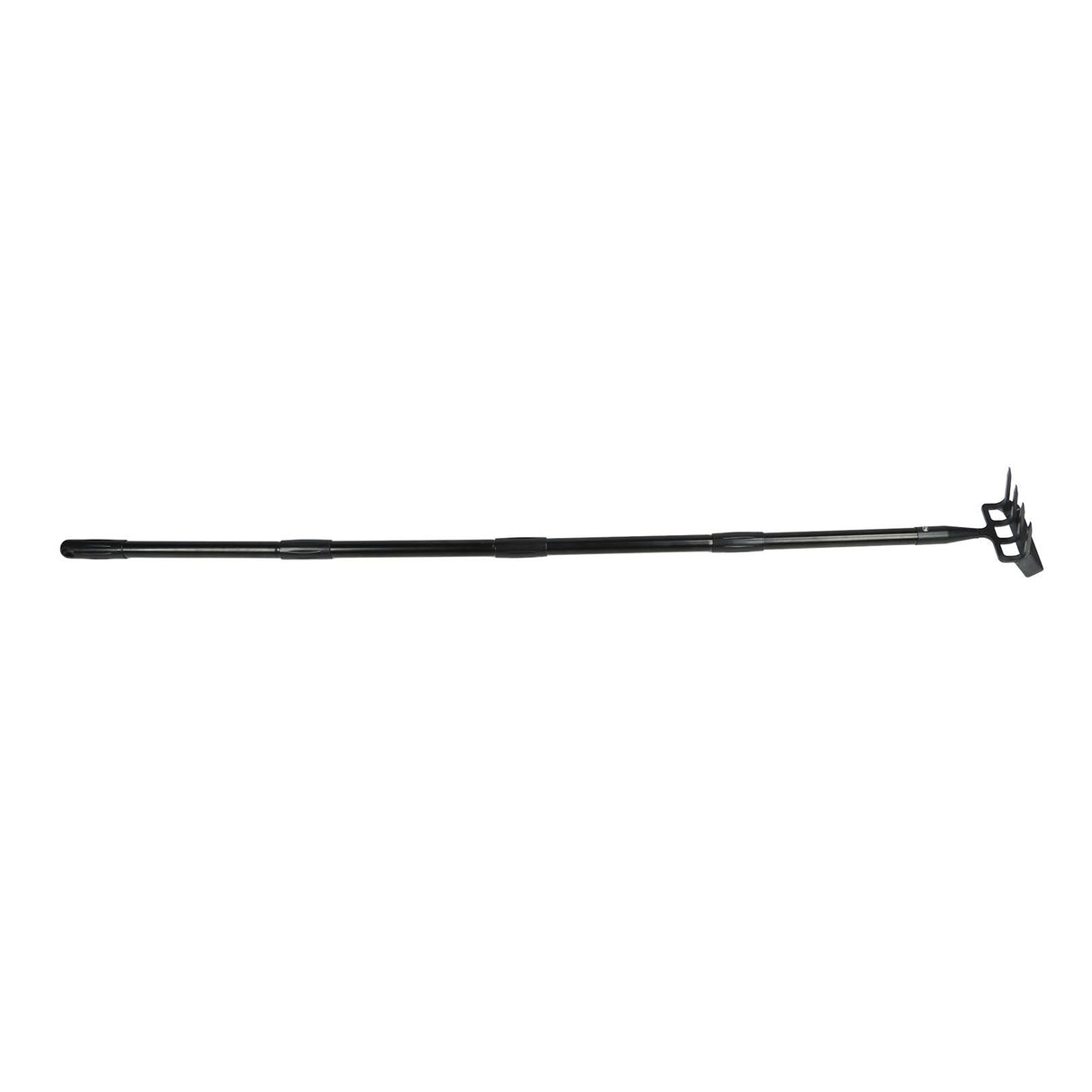 Weeding Rake Adjustable Length Stainless Steel Ergonomic Handle Hand Rake Garden Tool for Cultivating Loosening 4 Sections
