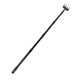 Weeding Rake Adjustable Length Stainless Steel Ergonomic Handle Hand Rake Garden Tool for Cultivating Loosening 4 Sections - Top-Down View
