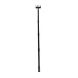 Weeding Rake Adjustable Length Stainless Steel Ergonomic Handle Hand Rake Garden Tool for Cultivating Loosening 4 Sections - 45-Degree Angle