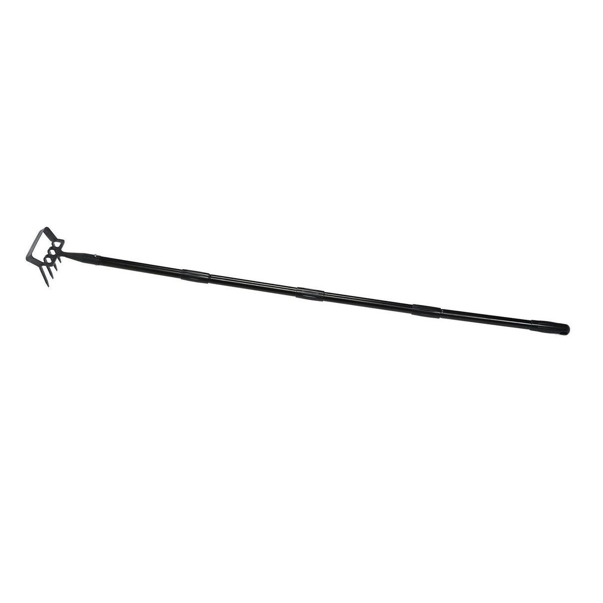 Weeding Rake Adjustable Length Stainless Steel Ergonomic Handle Hand Rake Garden Tool for Cultivating Loosening 4 Sections