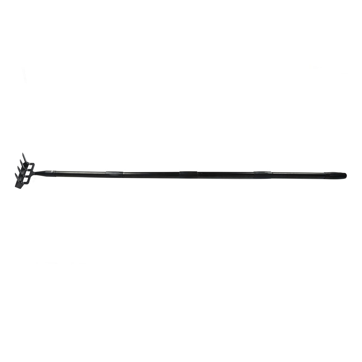 Weeding Rake Adjustable Length Stainless Steel Ergonomic Handle Hand Rake Garden Tool for Cultivating Loosening 4 Sections