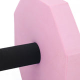 2Pcs High Density EVA Foam Dumbbell Set Aquatic Exercise Dumbbells for Men Women Indoor Swimming Pools Aerobic Fitness Rehabilitation Training Diamond Shaped Pink White Pink - Extra Image