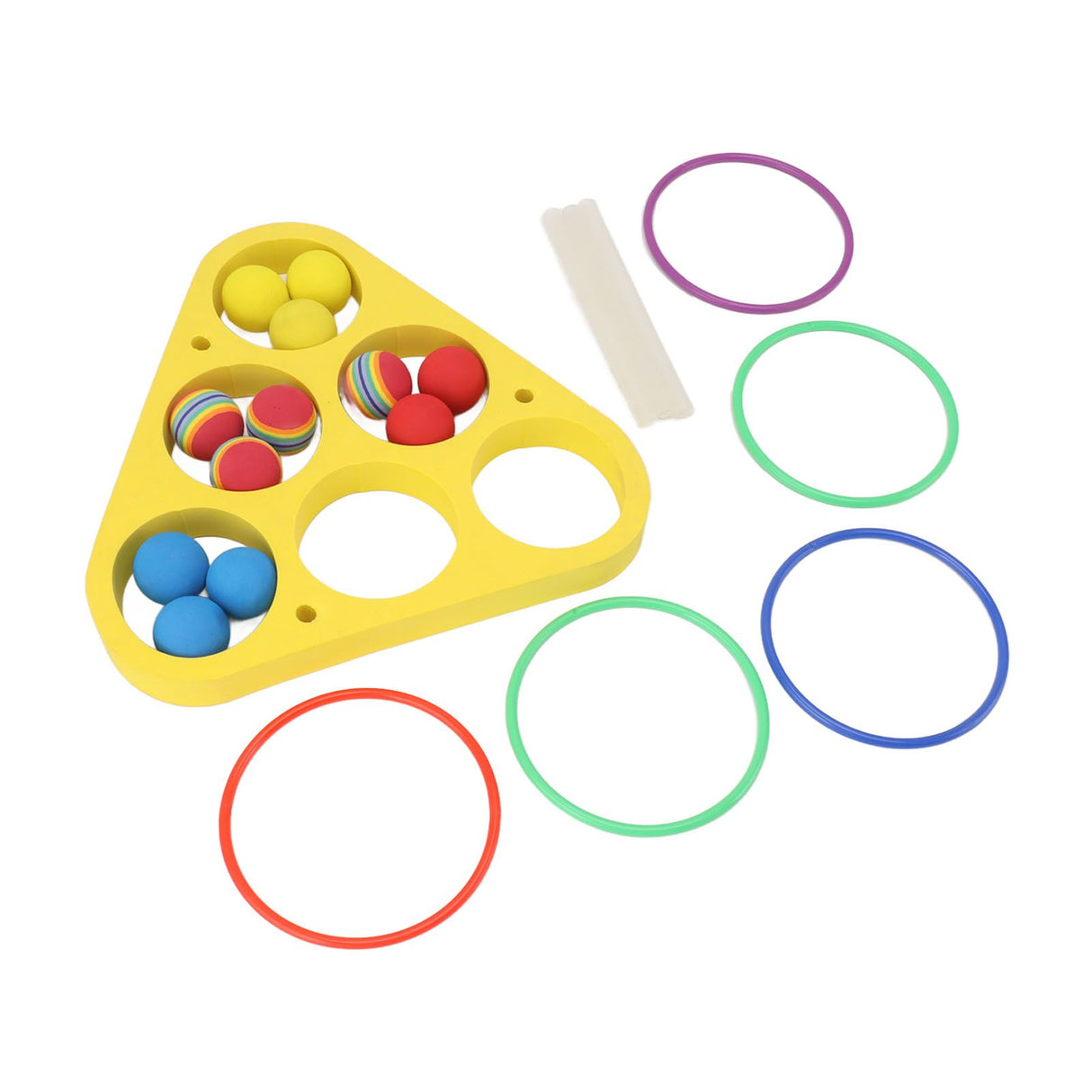Ring Throw Pool Game Toy EVA Floating Foam with Balls for Kids Adults Water Sports Outdoor Party