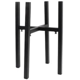 Adjustable Plant Stand Iron Simple Style Modern Plant Pot Holder Flowerpot Support Bracket - Rear View