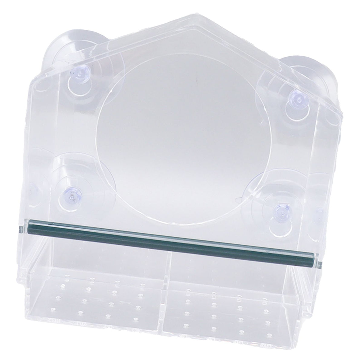 Window Bird Feeder Clear Sturdy Acrylic Window Bird House Feeder with 4 Suction Cups