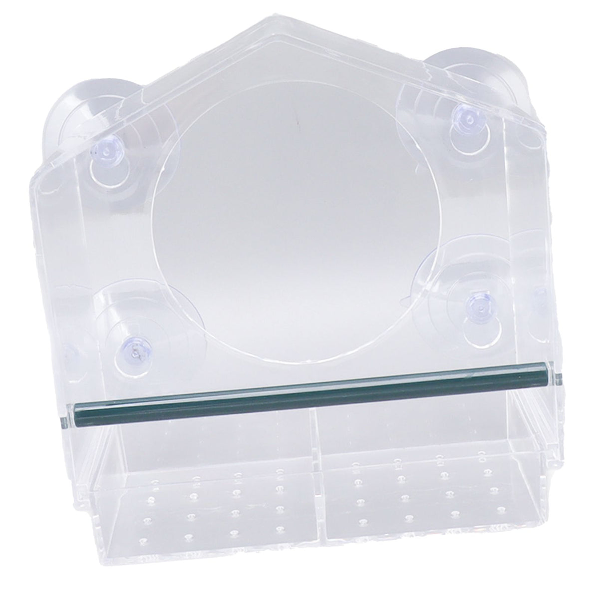 Window Bird Feeder Clear Sturdy Acrylic Window Bird House Feeder with 4 Suction Cups