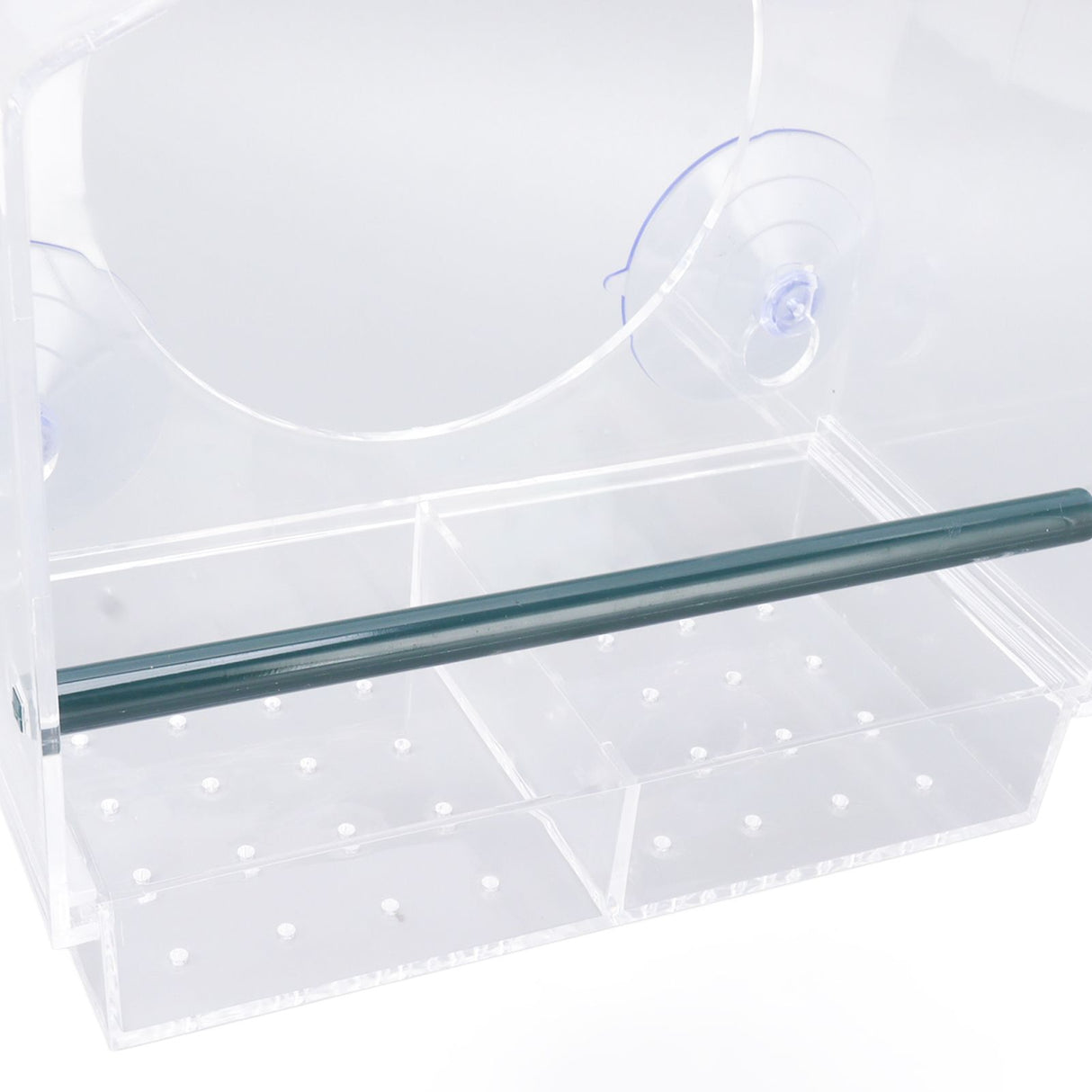 Window Bird Feeder Clear Sturdy Acrylic Window Bird House Feeder with 4 Suction Cups