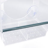 Window Bird Feeder Clear Sturdy Acrylic Window Bird House Feeder with 4 Suction Cups - Extra Image