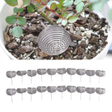 100pcs Bonsai Fertilizer Basket Stainless Steel Spherical Nutrition Box Tools for Succulent Orchid - Extra Image