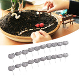 100pcs Bonsai Fertilizer Basket Stainless Steel Spherical Nutrition Box Tools for Succulent Orchid