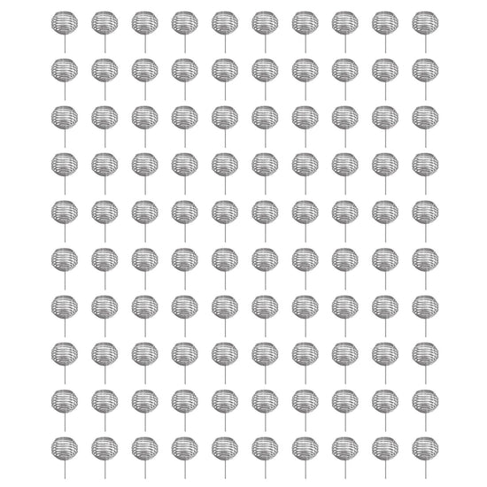 100pcs Fertilizer Mesh Basket Stainless Steel Garden Nutrition Cups Small Size Bonsai Fertilization Basket for Garden Yard Home