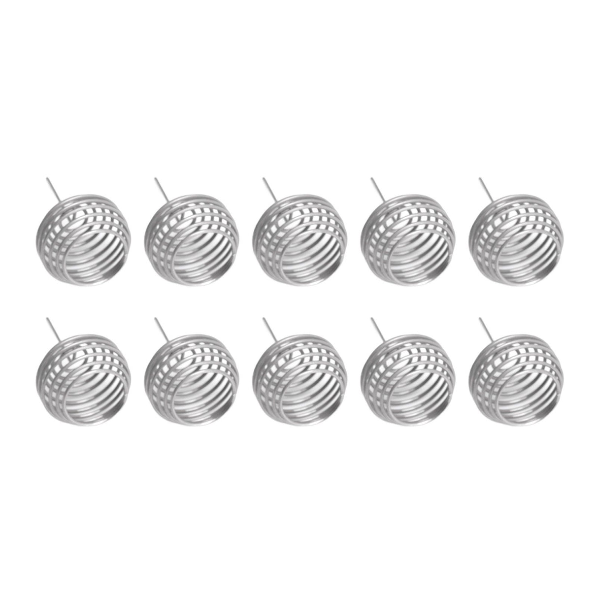 100pcs Fertilizer Mesh Basket Stainless Steel Garden Nutrition Cups Small Size Bonsai Fertilization Basket for Garden Yard Home