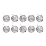 100pcs Fertilizer Mesh Basket Stainless Steel Garden Nutrition Cups Small Size Bonsai Fertilization Basket for Garden Yard Home