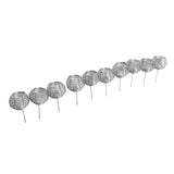 100pcs Fertilizer Mesh Basket Stainless Steel Garden Nutrition Cups Small Size Bonsai Fertilization Basket for Garden Yard Home