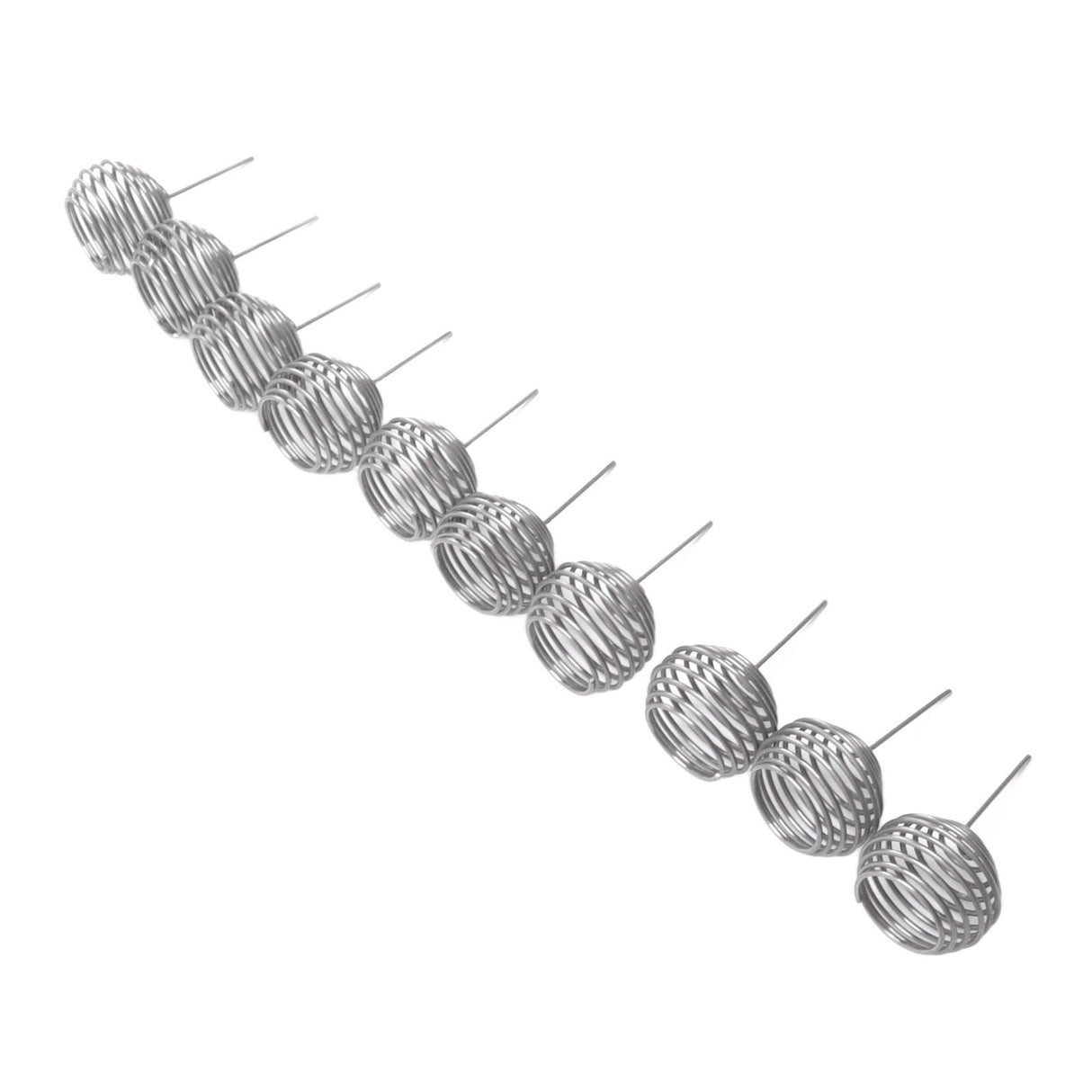 100pcs Fertilizer Mesh Basket Stainless Steel Garden Nutrition Cups Small Size Bonsai Fertilization Basket for Garden Yard Home