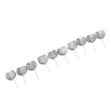 100pcs Fertilizer Mesh Basket Stainless Steel Garden Nutrition Cups Small Size Bonsai Fertilization Basket for Garden Yard Home