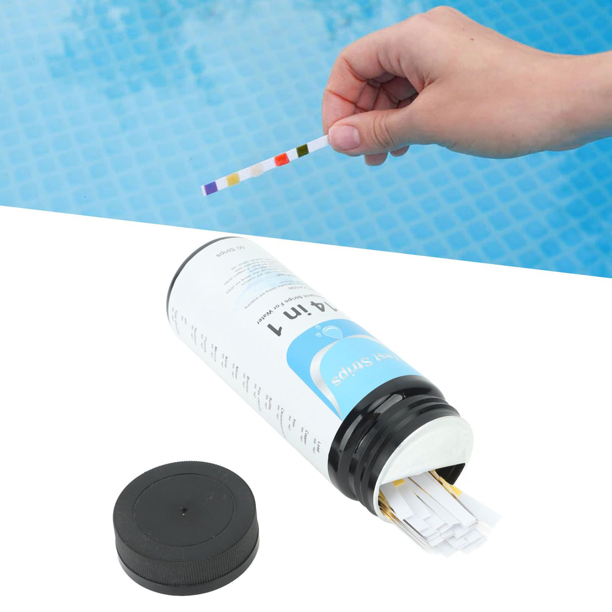 50 Strips Water Test Strips 14 in 1 PH Meter Testing Paper for Drinking Water Pool Hot Spring Pond