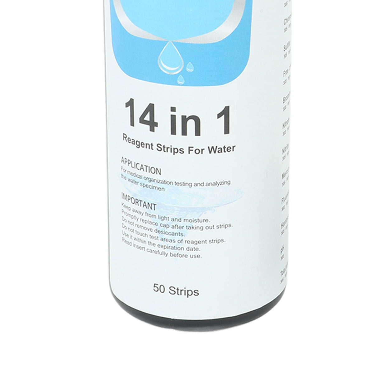 50 Strips Water Test Strips 14 in 1 PH Meter Testing Paper for Drinking Water Pool Hot Spring Pond