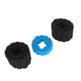 Indoor Aquatis Replacement Filter Foam For Biopress 1pc Blue Fine Sponge 2pcs Black Coarse Sponge - Close-Up Angle