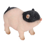 Cute Pig Garden Statue Resin Animals Figurine Outdoor Sculpture Resin Lawn Ornament Mini Pink Black
