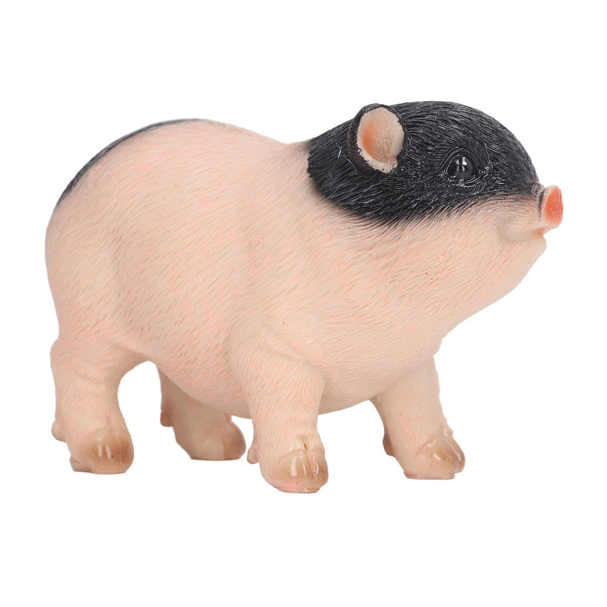 Cute Pig Garden Statue Resin Animals Figurine Outdoor Sculpture Resin Lawn Ornament Mini Pink Black
