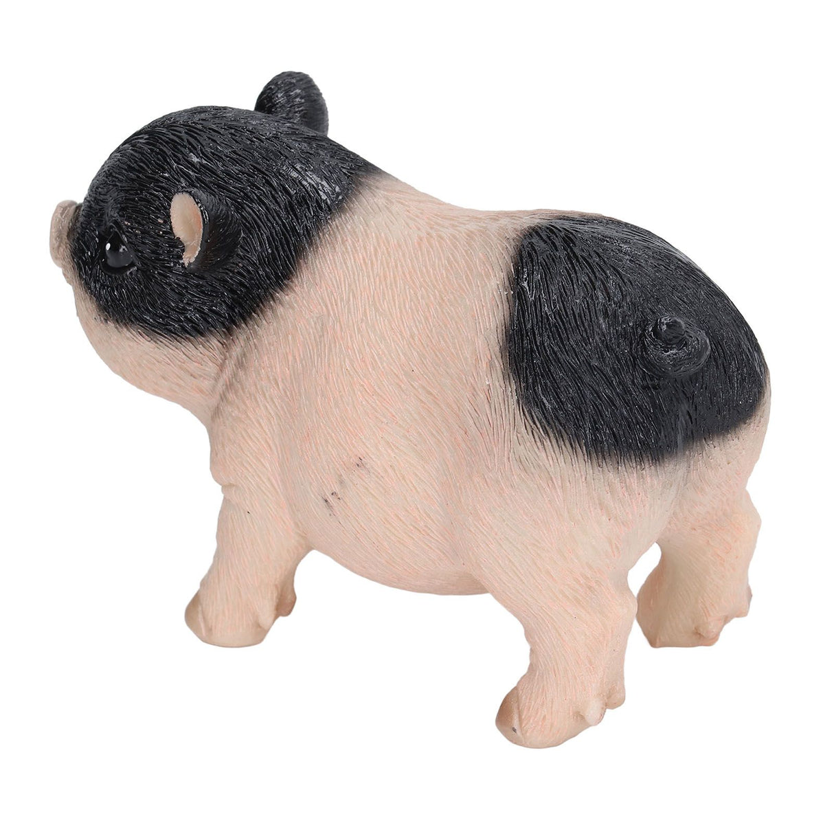 Cute Pig Garden Statue Resin Animals Figurine Outdoor Sculpture Resin Lawn Ornament Mini Pink Black