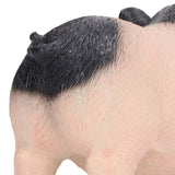 Cute Pig Garden Statue Resin Animals Figurine Outdoor Sculpture Resin Lawn Ornament Mini Pink Black