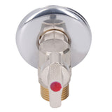 G1/2 Thread Brass Triangle Valve Large Flow Cold Hot Water Angle Stop Valve for Kitchen Bathroom Red