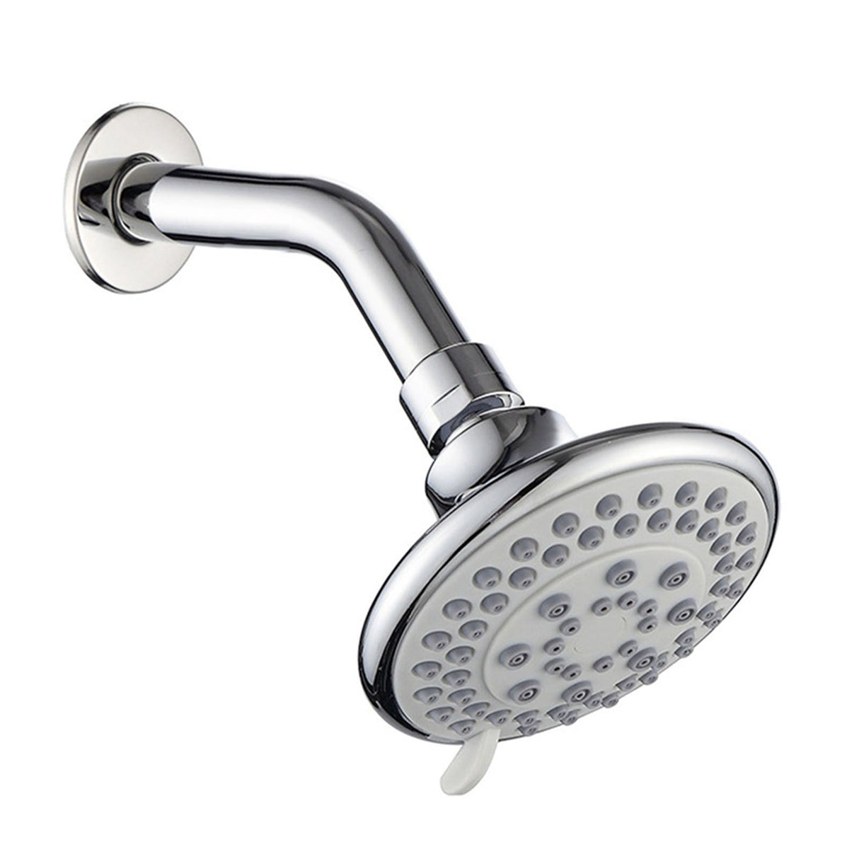 4 Inch Shower Head Plastic Round Wall Mounted Rain Showerhead for Bathroom Shower Accessories
