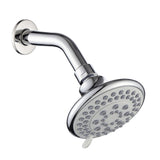 4 Inch Shower Head Plastic Round Wall Mounted Rain Showerhead for Bathroom Shower Accessories