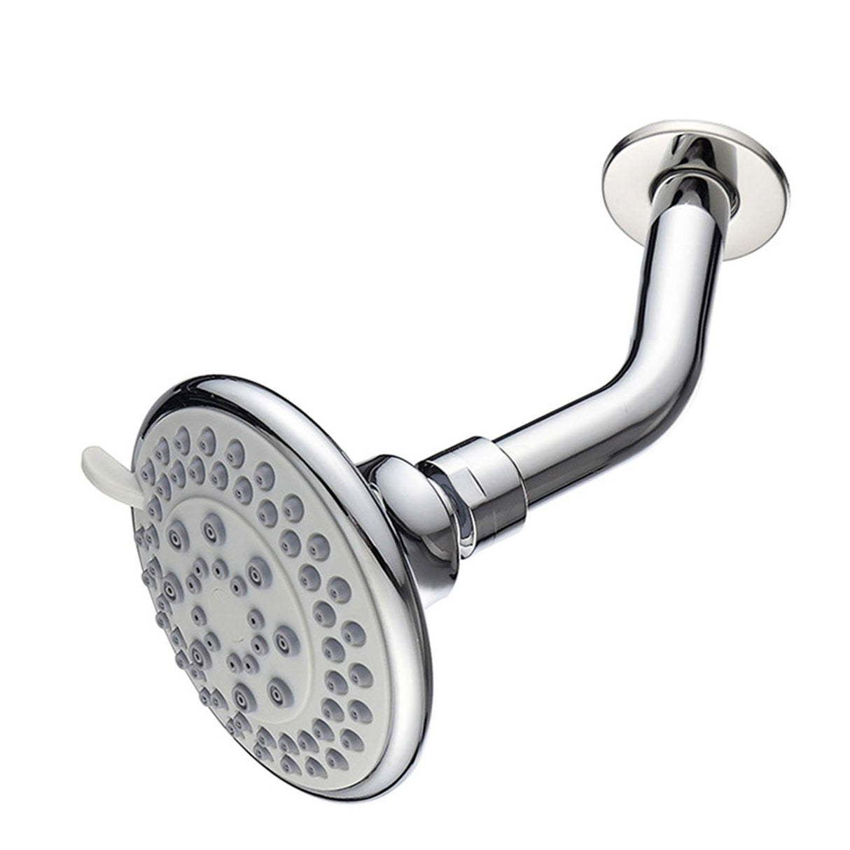 4 Inch Shower Head Plastic Round Wall Mounted Rain Showerhead for Bathroom Shower Accessories