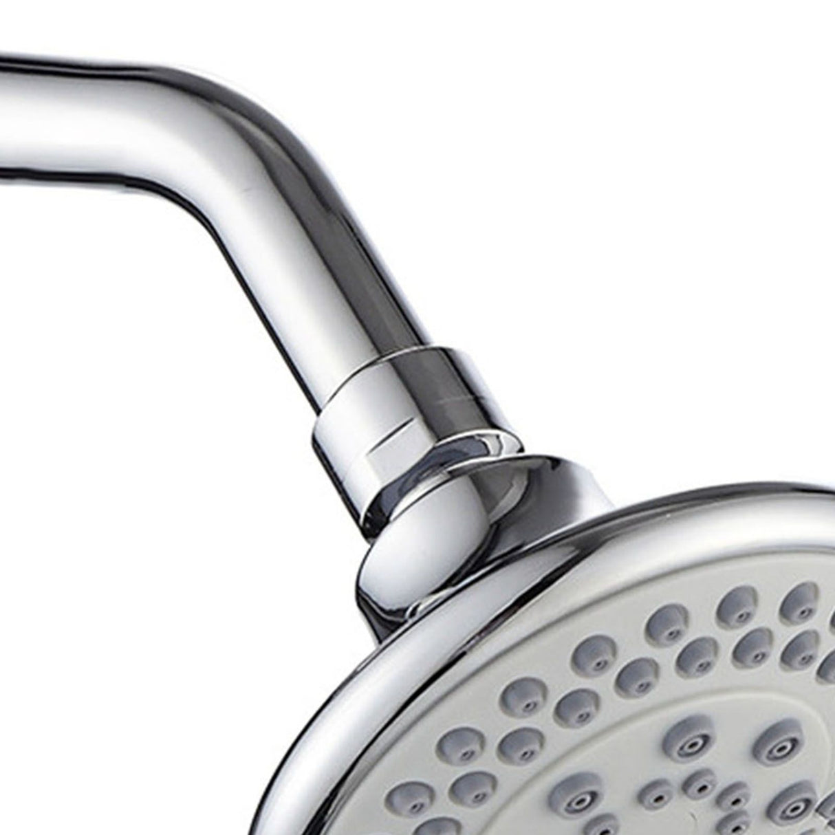 4 Inch Shower Head Plastic Round Wall Mounted Rain Showerhead for Bathroom Shower Accessories
