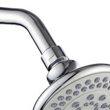 4 Inch Shower Head Plastic Round Wall Mounted Rain Showerhead for Bathroom Shower Accessories - Rear View