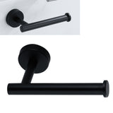 Paper Towel Holder Stainless Steel Black Matte Cylindrical Paper Towel Hanging Shelf for Home - Rear View