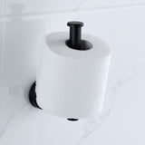 Paper Towel Holder Stainless Steel Black Matte Cylindrical Paper Towel Hanging Shelf for Home - Extra Image