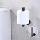 Paper Towel Holder Stainless Steel Black Matte Cylindrical Paper Towel Hanging Shelf for Home