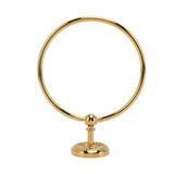 Towel Ring Golden Wall Mounted Glossy Hand Feel Decorative Copper Stainless Steel Bathroom Towel Ring