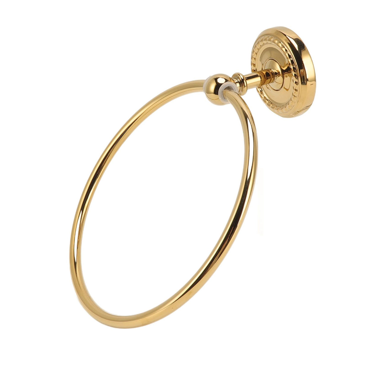 Towel Ring Golden Wall Mounted Glossy Hand Feel Decorative Copper Stainless Steel Bathroom Towel Ring