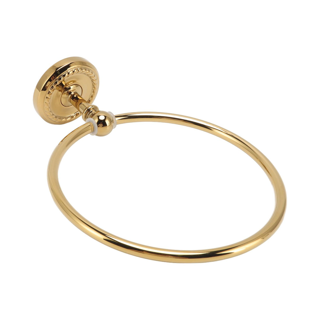 Towel Ring Golden Wall Mounted Glossy Hand Feel Decorative Copper Stainless Steel Bathroom Towel Ring