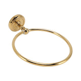 Towel Ring Golden Wall Mounted Glossy Hand Feel Decorative Copper Stainless Steel Bathroom Towel Ring