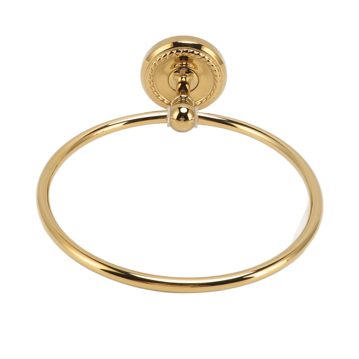 Towel Ring Golden Wall Mounted Glossy Hand Feel Decorative Copper Stainless Steel Bathroom Towel Ring