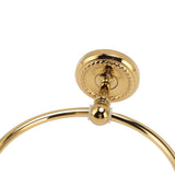Towel Ring Golden Wall Mounted Glossy Hand Feel Decorative Copper Stainless Steel Bathroom Towel Ring