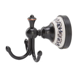 Wall Mounted Coat Hook 3 Prong Retro Look Corrosion Resistance Hanging Towel Hook for Bathroom Bedroom - Close-Up Angle