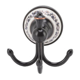 Wall Mounted Coat Hook 3 Prong Retro Look Corrosion Resistance Hanging Towel Hook for Bathroom Bedroom - Low Angle